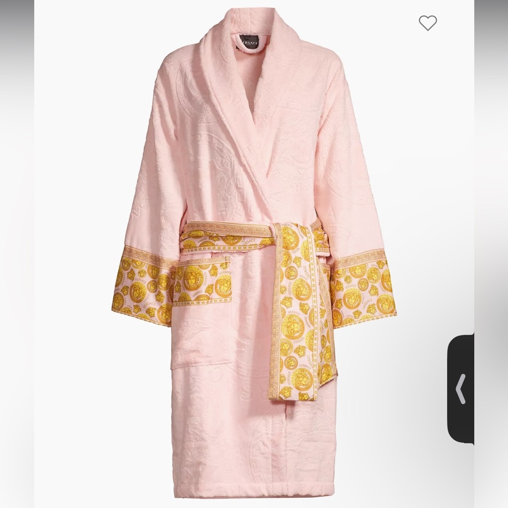 Versace light pink robe